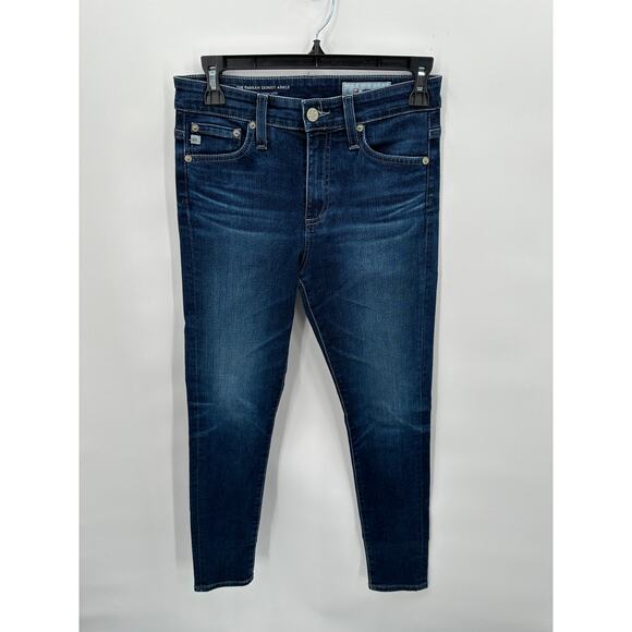AG DENIM The Farrah Skinny Ankle Denim Jean in Dark Wash // 00 - Picture 1 of 7
